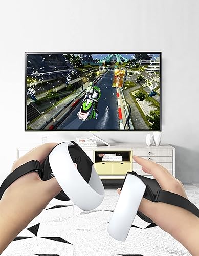 Miniatura 7 de Gwyoneaon Protective Cover for OculusMeta Quest 2 Accessories, Silicone Controllers Grip Protector, Soft Shell Skin with Face and Lens Cover (Green)