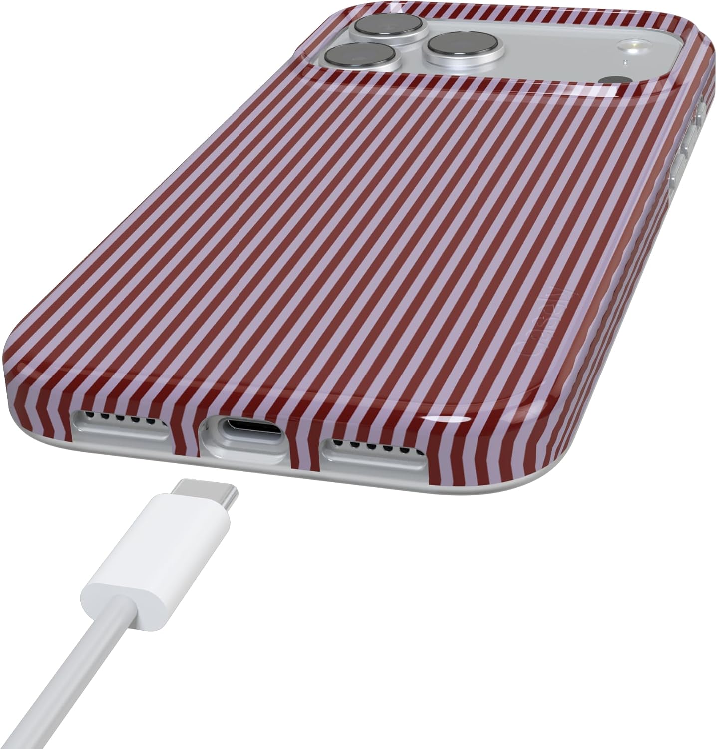 Casely iPhone 17 Pro Max Case | Stripes and the City | Tiny Pinstripe | Compatible with MagSafe | Classic Ultra Slim Design