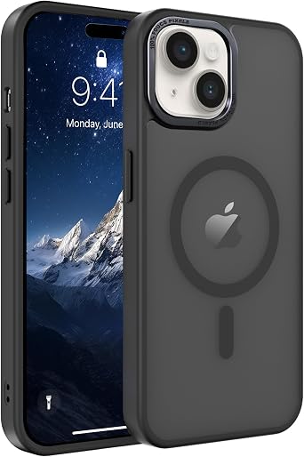 for iPhone 15 Case,Compatible with MagSafeBlack, iPhone 15