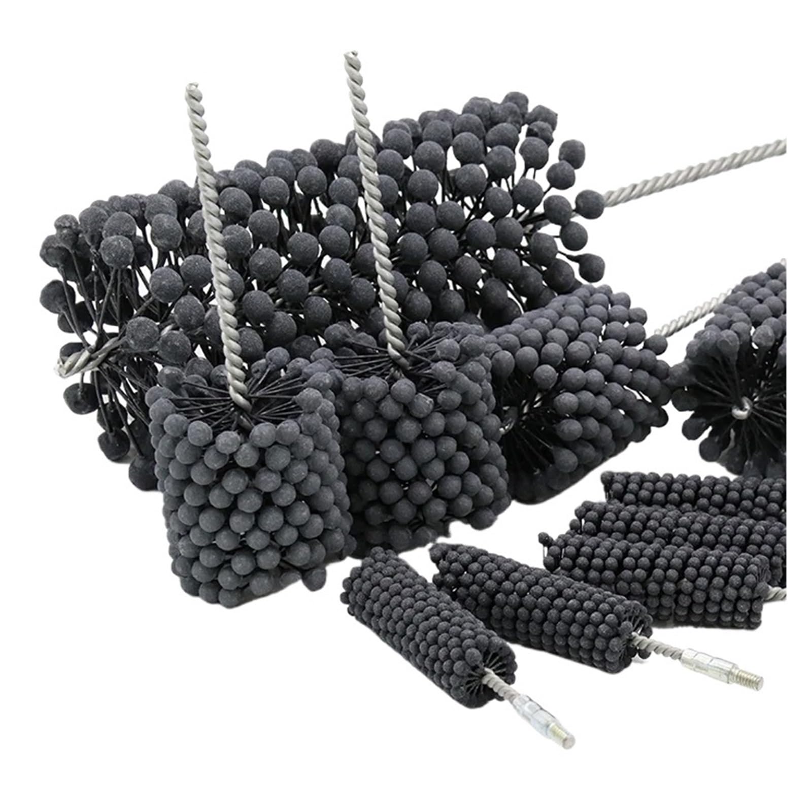 Zylinder Honbürste flexibel Korn 1 Stück Grit1200 Schleifkugel Entgratungsbürste Schleifkopf Rohr Polieren Siliziumkarbid Zylinderrohr Honen(28x70x200mm P1200)