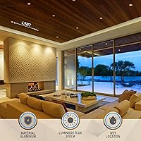Vista 6 de TORCHSTAR Paquete de 8 5CCT de 4 pulgadas LED empotrados integrados sin lata con caja de conexión, deflector profundo antirreflejo, lámpara