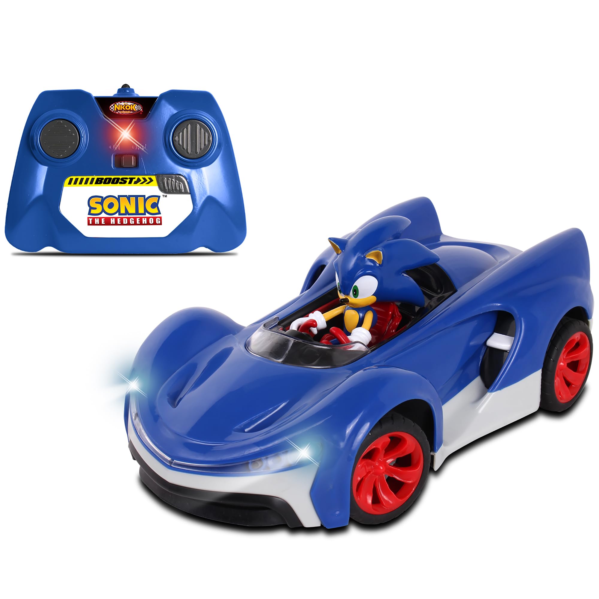 NKOK R/C Racing SONIC NKK611 Hedgehog Remote Controlled CAR, Multicolor
