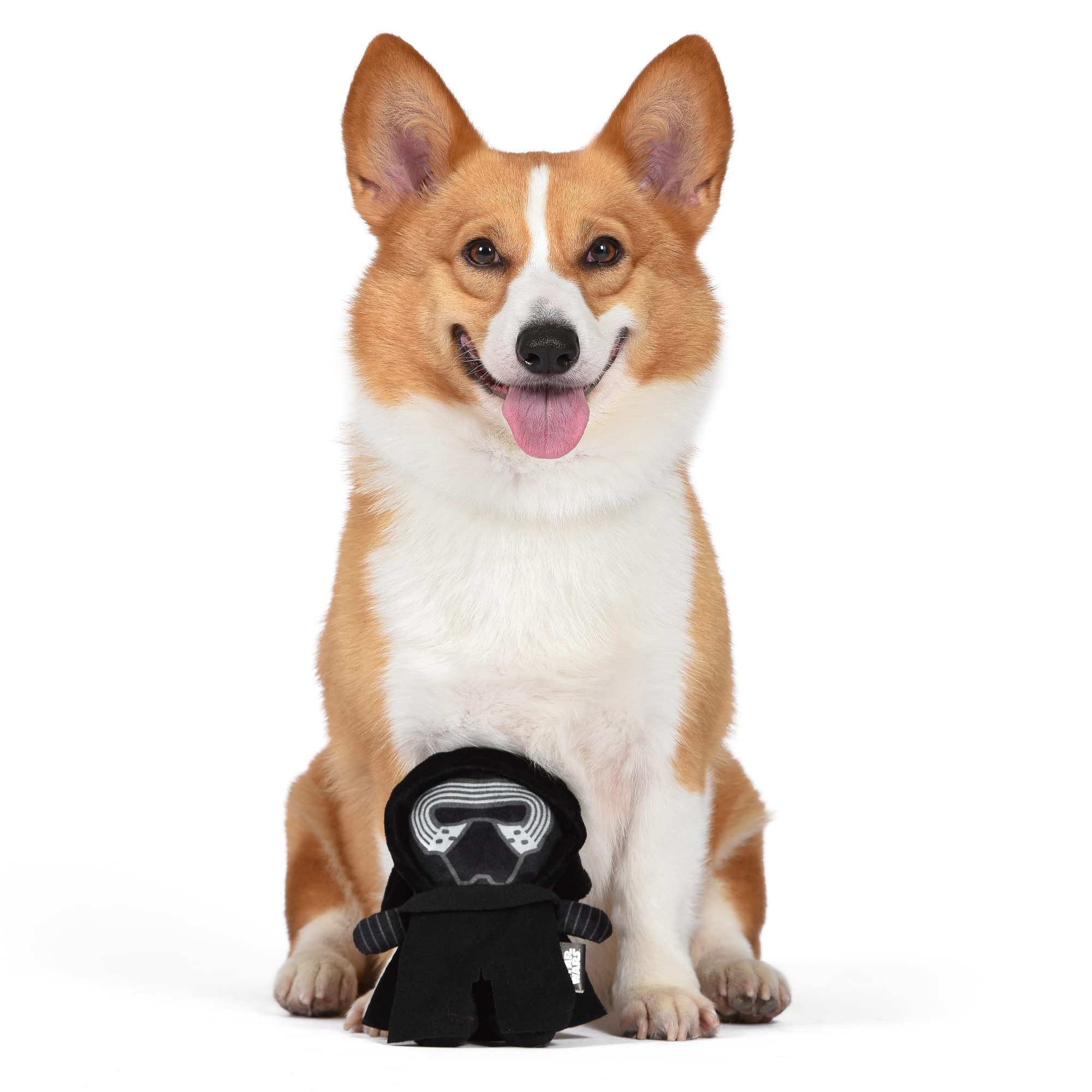 Star Wars for Pets Kylo REN - Giocattolo sonoro per cani in peluche Kylo Ren, 22,9 cm, giocattolo per cani in morbido tessuto, giocattoli per cani con sonaglio, giocattoli da masticare per cani