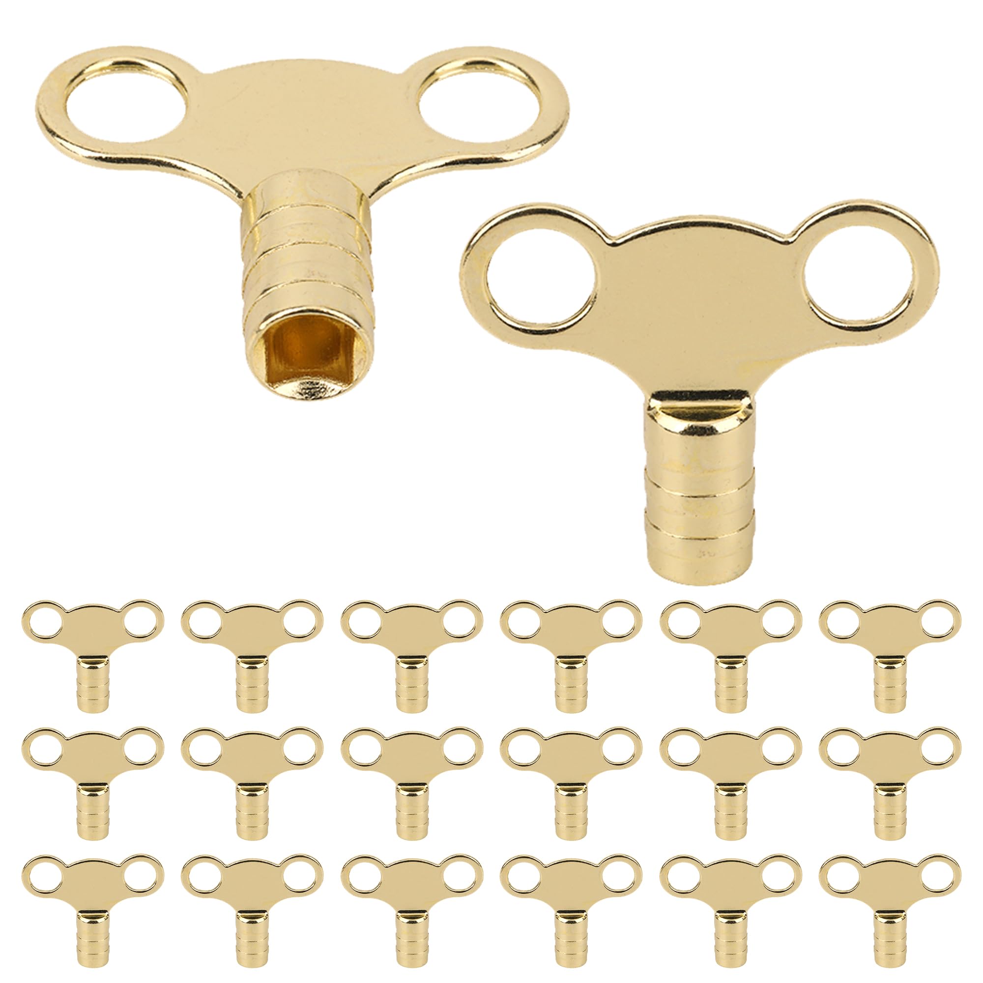 WedDecor Solid Brass Radiator Bleed Key, Pack of 100 Universal 5mm Heavy Duty Radiator Key UK, Radiator Valve Clock Caps Key for Bleeding Air Vent, Heater Bleeding Key UK Plumbing Tools & Equipment — image 1