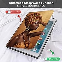 Vista 5 de Funda para Samsung Galaxy Tab S10 Lite / S10 FE / S9 FE 10.9 pulgadas, delgada de piel sintética con soporte de múltiples ángulos y función