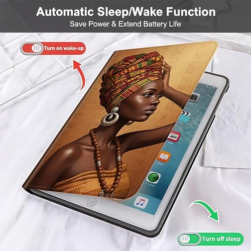 Miniatura 5 de Funda para Samsung Galaxy Tab S10 Lite  S10 FE  S9 FE 10.9 pulgadas, delgada de piel sintética con soporte de múltiples ángulos y función de