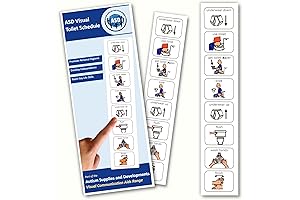 Kids Potty Training Visual Schedule: Premium Plastic Toilet Training Aid for Special...