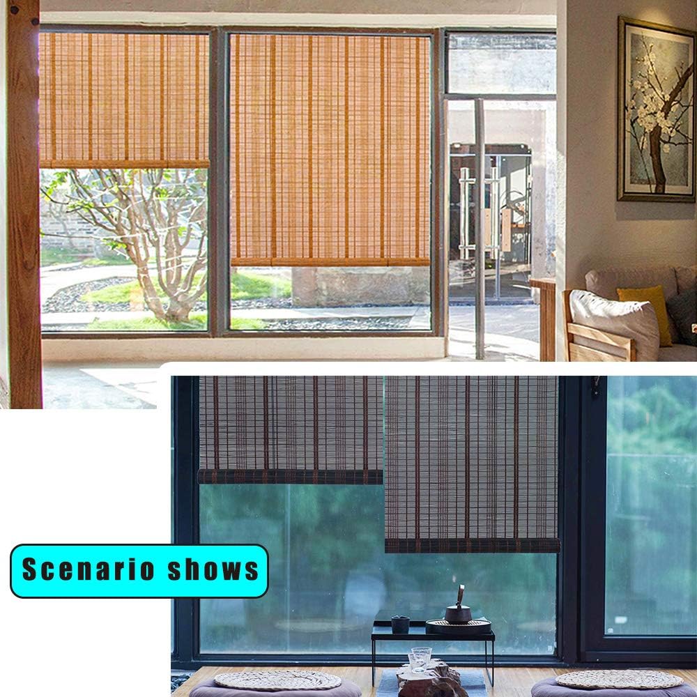 Amazon 竹 すだれ 日焼け止め カーテン 竹 おしゃれ 天然わら織り 屋内と屋外の窓すだれ 間仕切り 装飾 防音 目隠し カーテン 通気性 竹カーテン すだれ オンライン通販