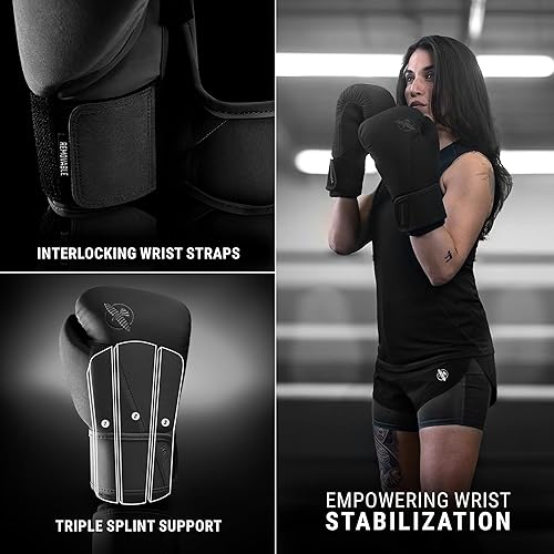 Miniatura 3 de Hayabusa Guantes de boxeo T360  Revolucionaria ergonomía de mano  Soporte de muñeca empoderador  Cierre de correa simple o doble  Entrenamiento,