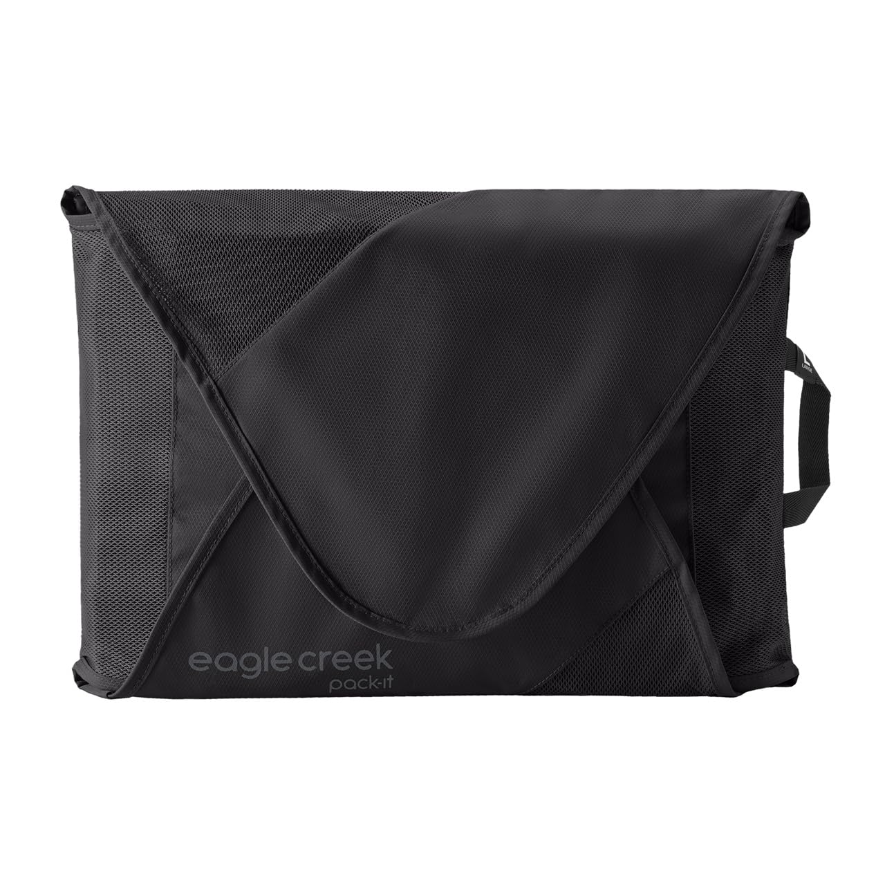 Eagle Creek Pack-It Original Garment Folder - Travel Garment Bag with Compression Wings to Maximize Luggage Space - Convenient Top Handle - Quick Drying Material - Black - Large
