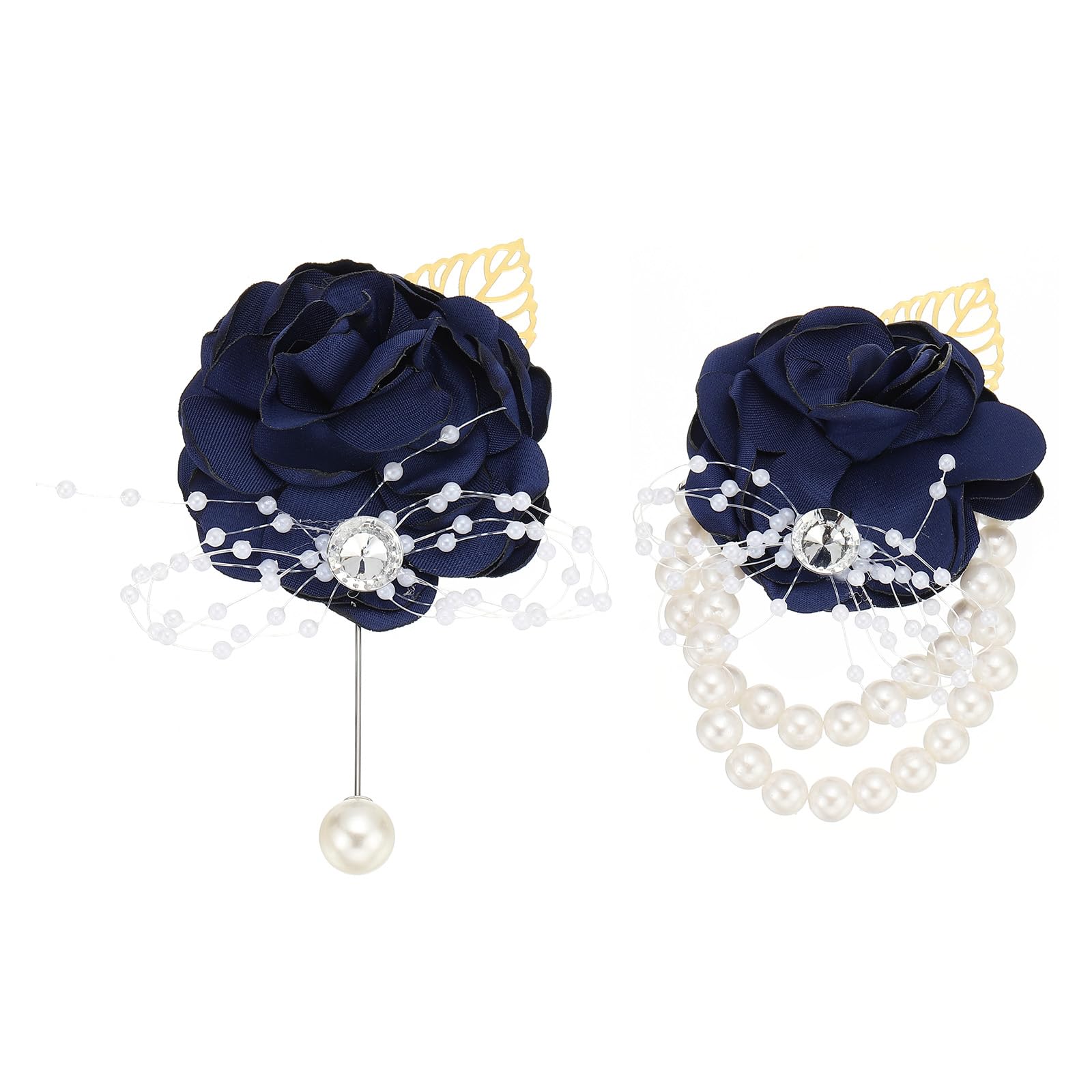 PATIKIL Rose Bridesmaid Wrist Flower Corsage