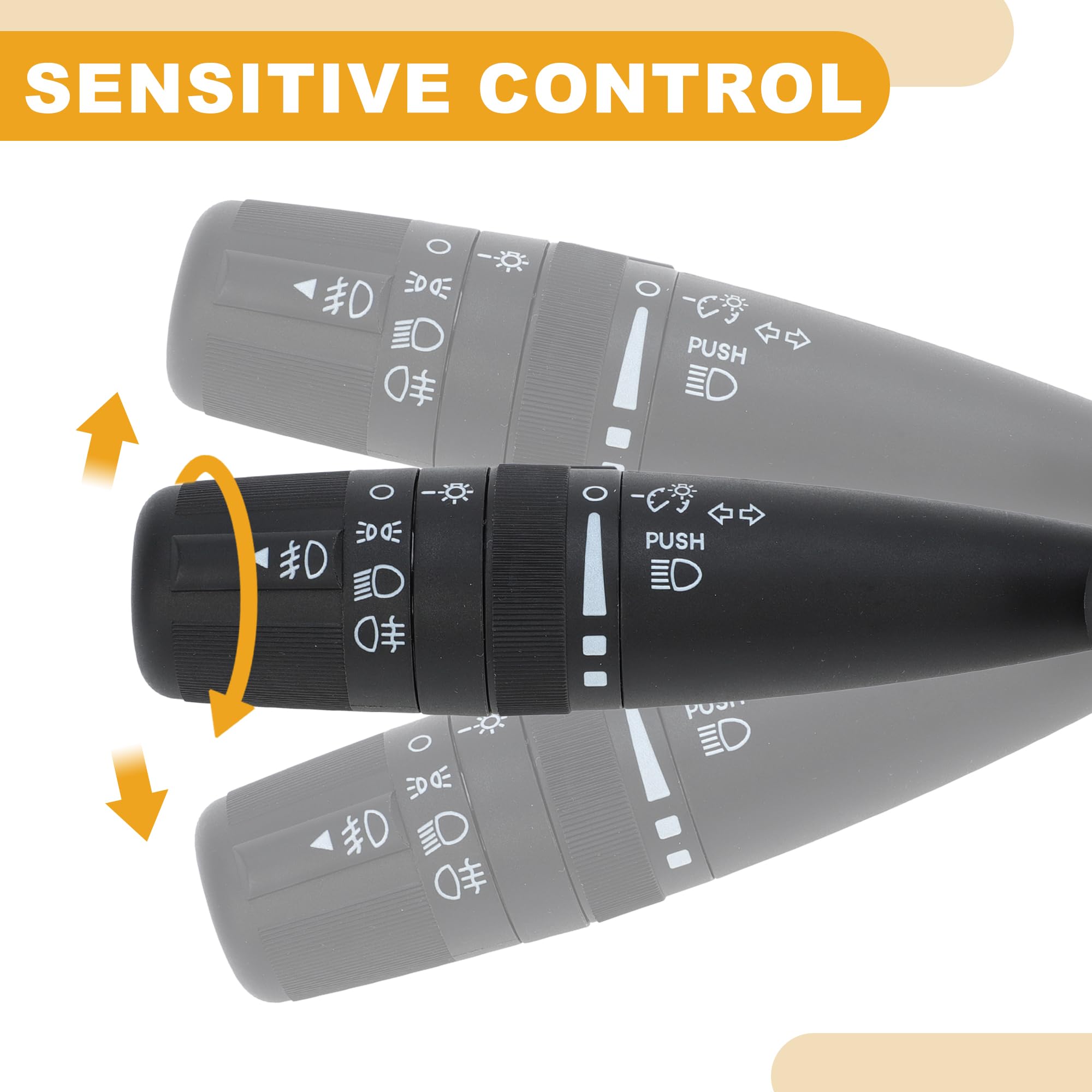 Interruptor De Señal De Giro Para Dodge Avenger 2008-2011 1Pc | Color Negro, Plástico, Oe 5183946Ab, 11 Pines, Delantero, Control De Luces, Para Dodge, Para Jeep, Y Otros