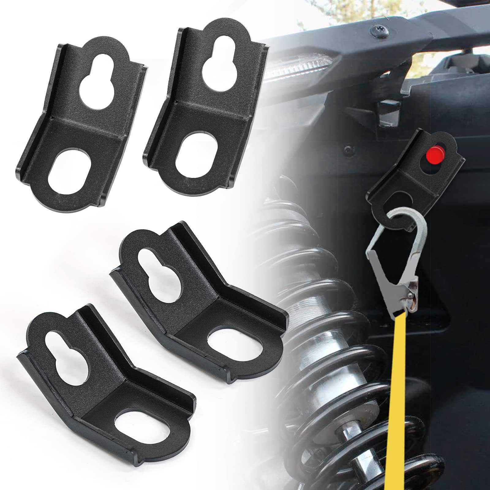 Fudatong Tie Down Brackets Hooks Accessories Compatible