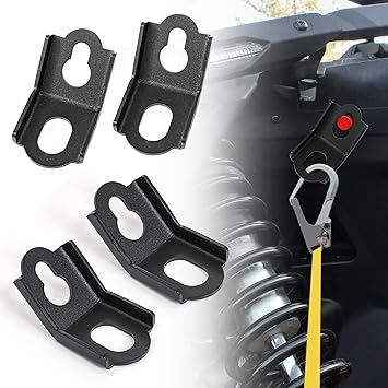 QUICKWOLF Maverick X3 Tie Down Brackets Compatible with Can Am Maverick X3 Tie Down Hooks 2017 2018 2019 2020 2021 2022 2023