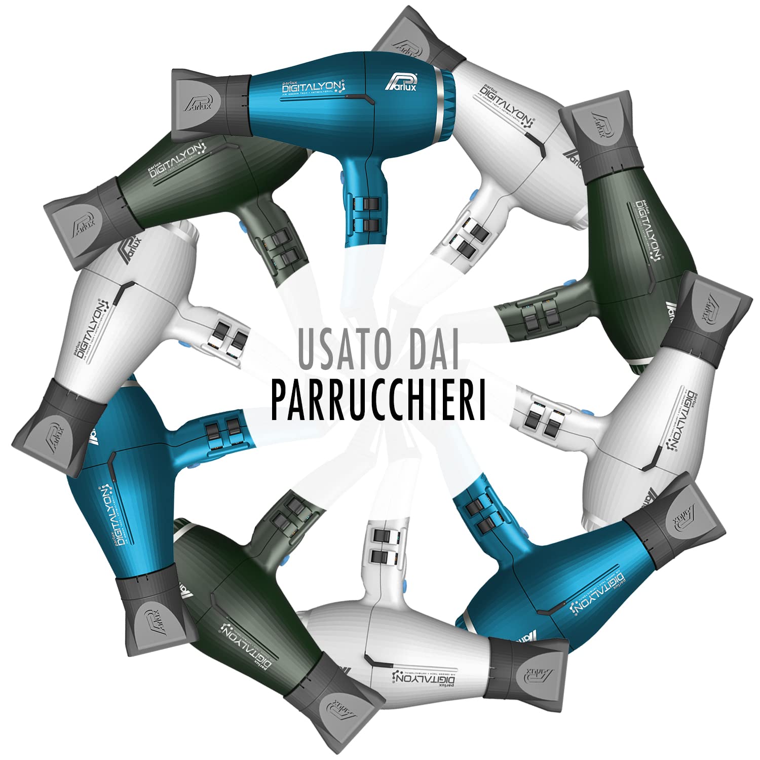 PARLUX Digitalyon bleu 1 U pour adultes, idéal pour utilisation pratique, format pratique