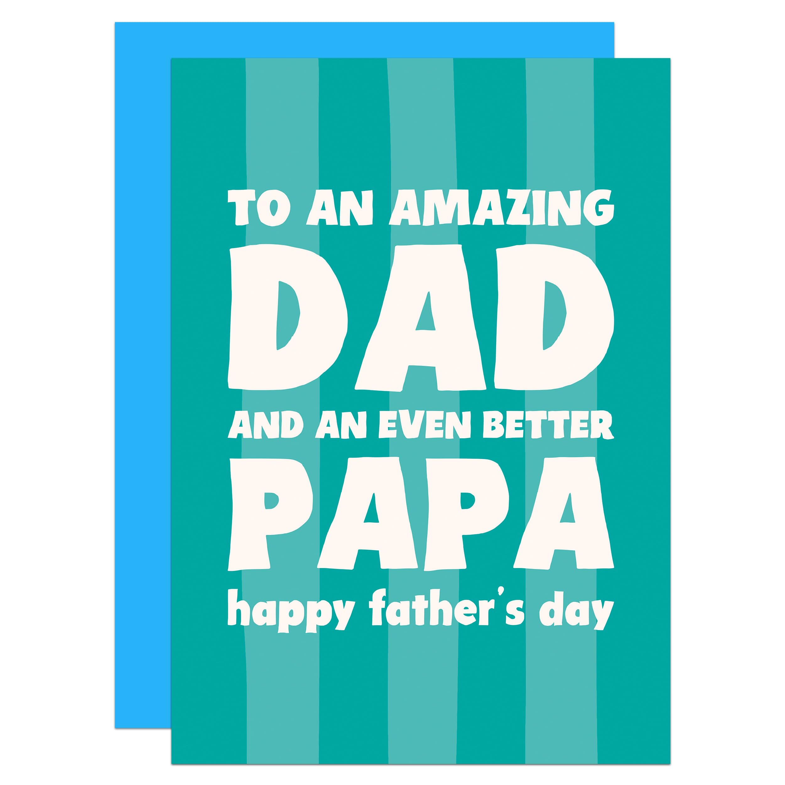 Funny Dad & Papa Father’s Day Card, Grandfather Fathers Day, From Grandchildren (Papa)