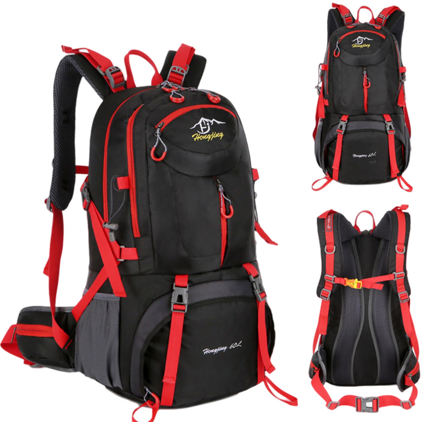 Sponsored Ad – VAODO 60L Waterproof Hiking Backpack, Camping Lightweight Hiking Daypack, Large Capacity Outdoor Sport Trekking Travel Mountaineering Bag, for Women Men Climbing Camping, Black