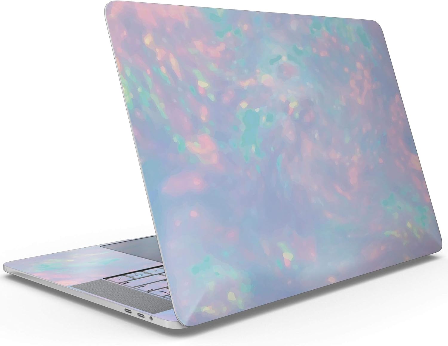 DesignSkinz Blurry Opal Gemstone Full-Body Wrap Scratch Resistant Decal Skin-Kit Compatible with MacBook 15" Air M2 (A2941)