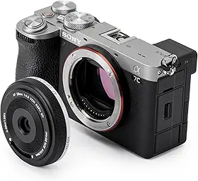VILTROX Lente panqueca de 28 mm f4.5 para Sony E, foco automático 28 mm f/4.5 FE Chips-Size Lente ultrafina de quadro completo para Sony E Mount