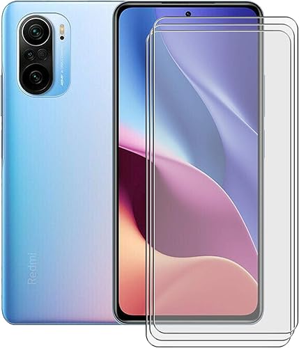 Protector de pantalla templado para Xiaomi Mi 11X, paquete de 3, alta transparencia, dureza 9H, sin burbujas, película protectora de vidrio templado