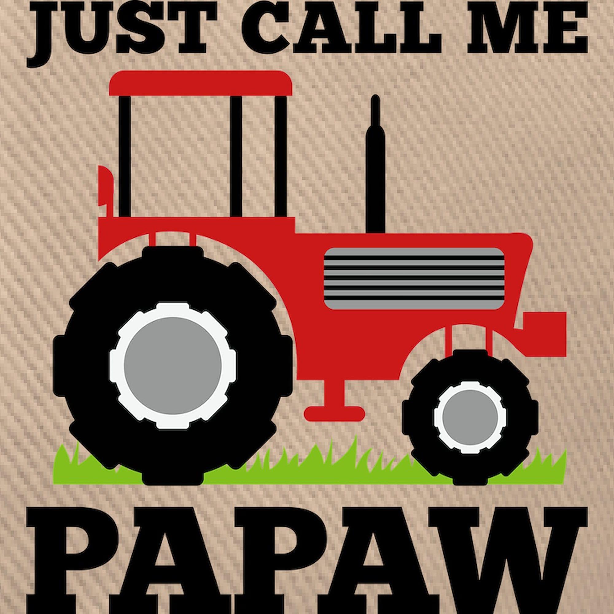 CafePress Just Call Me Papaw Red Tractor Unique Adjustable Baseball Hat