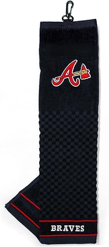 Team Golf MLB - Toalla de golf bordada, diseño a cuadros, logotipo bordado