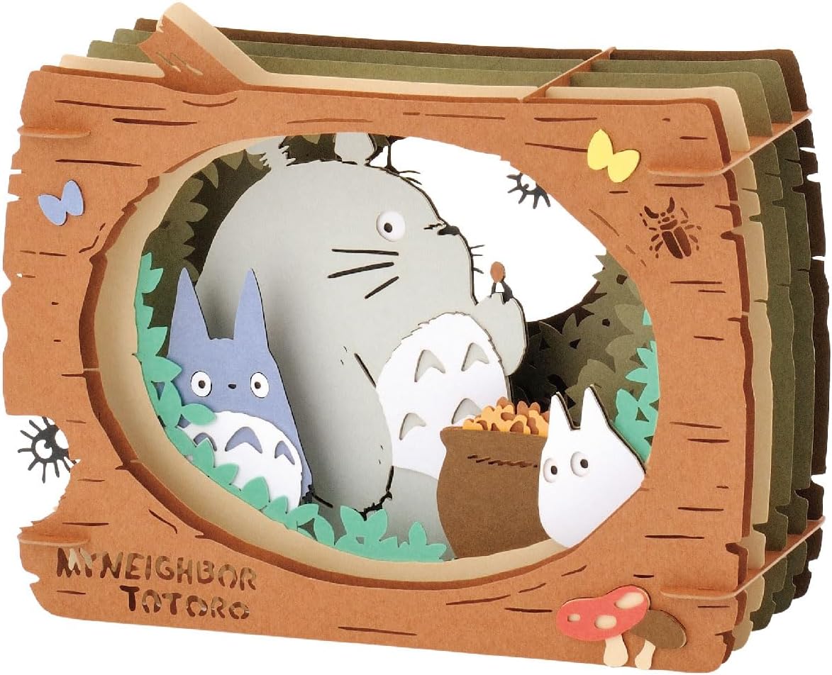 Ensky - My Neighbor Totoro - Totoro in Log, Paper Theater Craft - Image 2