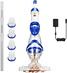 VIVOHOME Aspirateur sans fil de piscine 40W Moteur silencieux puissant, 18.5 GPM Aspiration, longue course 60min Batterie réglable 9.12FT Pole pour Au-dessus du sol & Piscines, Spas - vert