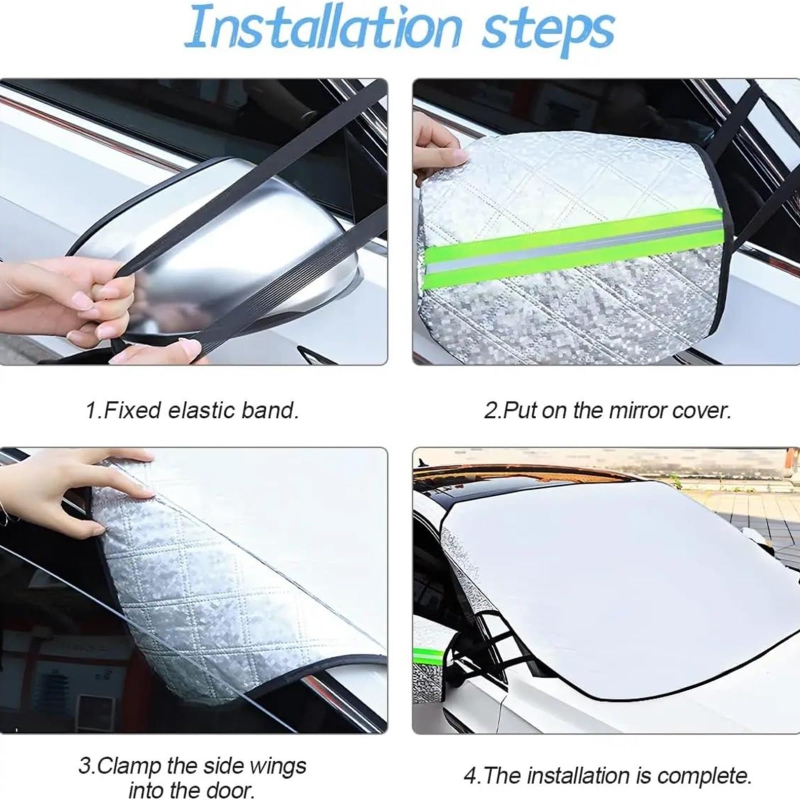 Copri Parabrezza Auto Inverno Copertura Antineve per Parabrezza Magnetico per Auto
