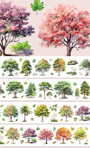 Miniatura 2 de Materiales florales Retro Niñas Decoración PET washi Cinta con Shell Efecto Brillante para Bullet Journal y Scrapbooking (90609)