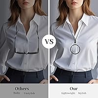 Vista 20 de LUFF Necklace Reading Glasses Hd Portable Hanging Neck Type for Men Women