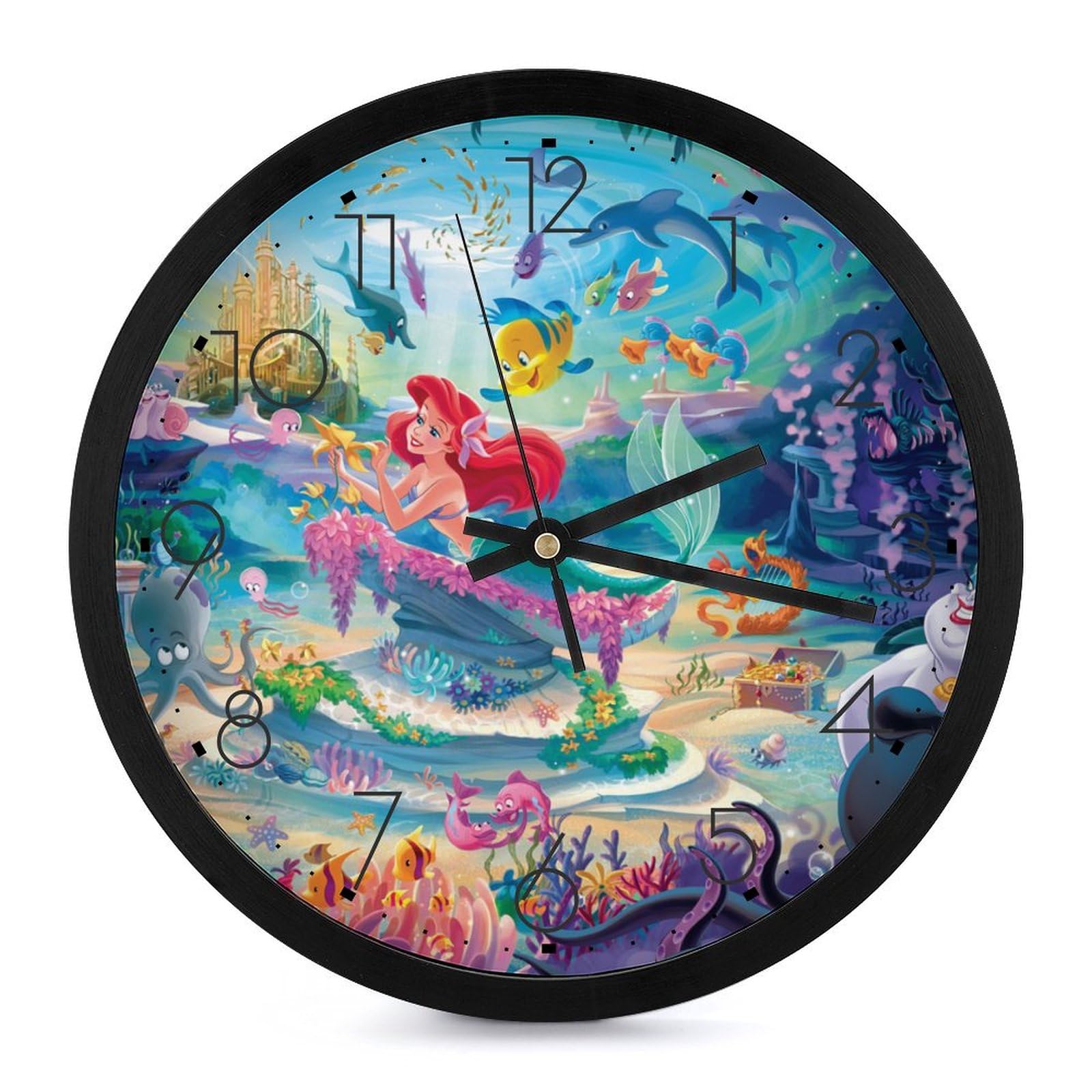 Amazon.co.jp: リトルマーメイド アリエル (1) 壁掛け時計 かけ時計