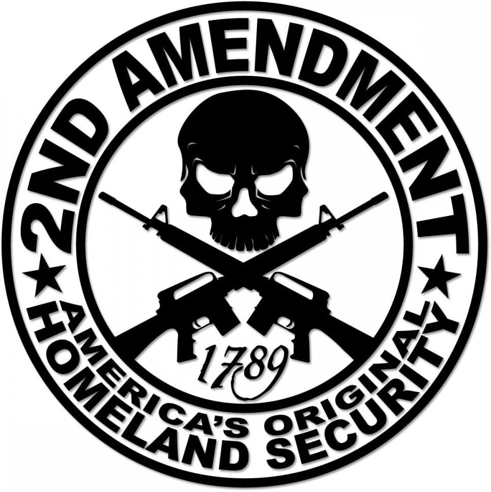 2nd Amendment Decal - Americas Original Homeland Security Car Bumper Window Laptop Wall Sticker Freedom Pro-Gun - Shipped from USA