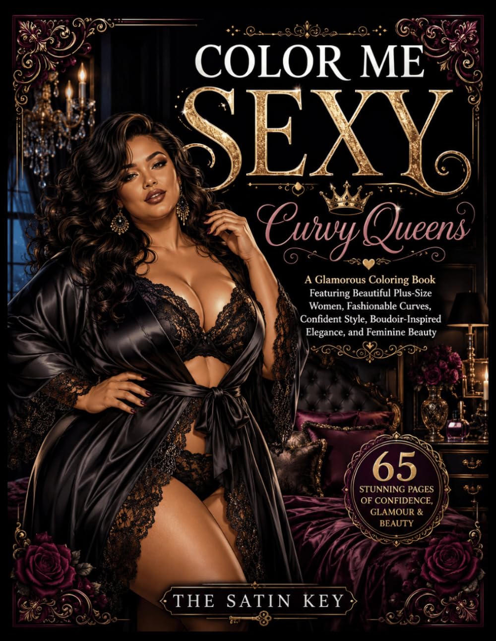 Color Me Sexy: Curvy Queens | A Glamorous Coloring Book Featuring Beautiful Plus-Size Women, Fashionable Curves, Confident Style, Boudoir-Inspired ... Beauty (The Satin Key Boudoir Collection)