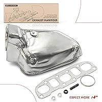 Vista 9 de A-Premium Kit colector de escape izquierdo con junta, espárragos, tuercas, escudo térmico [4.0L] compatible con Nissan Frontier 2005-2019