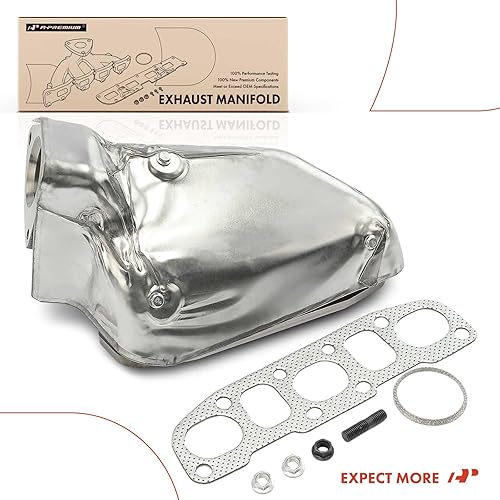 Miniatura 9 de A-Premium Kit colector de escape izquierdo con junta, espárragos, tuercas, escudo térmico [4.0L] compatible con Nissan Frontier 2005-2019