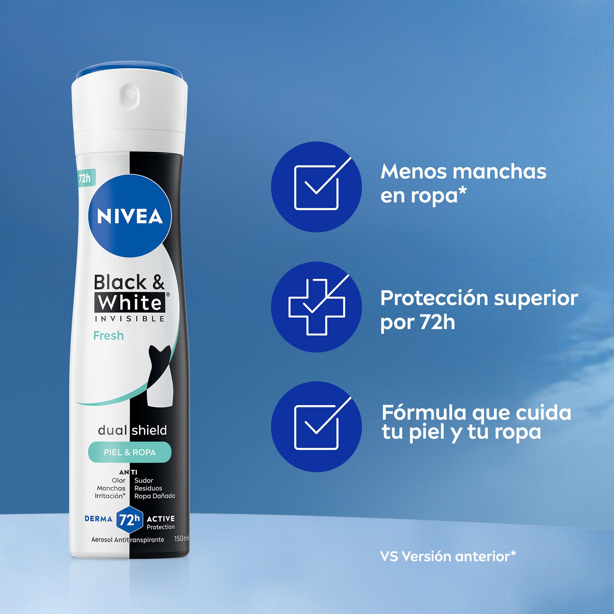 Amazon.com : NIVEA Black & White Fresh Invisible Antiperspirant
