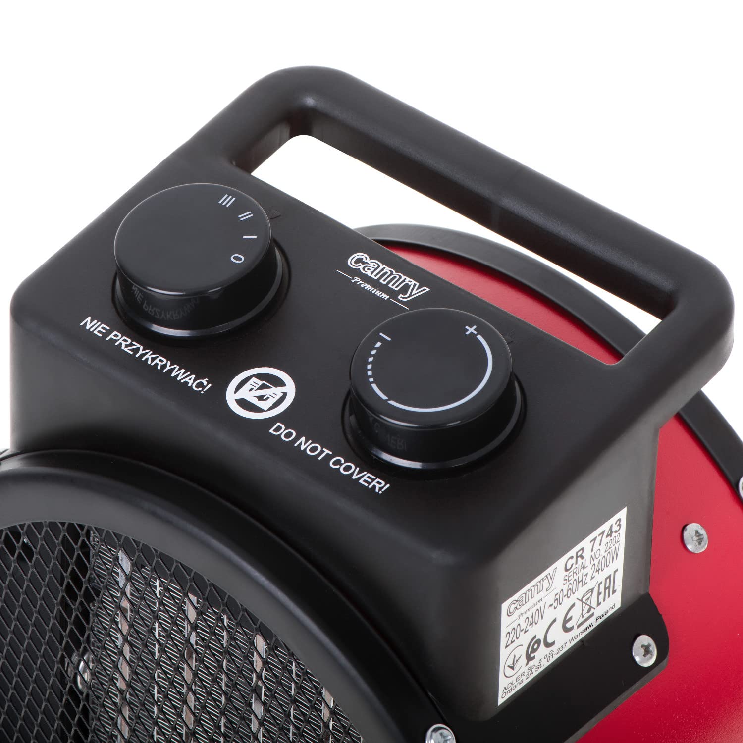 Camry CR 7743 Riscaldamento extra 2400W