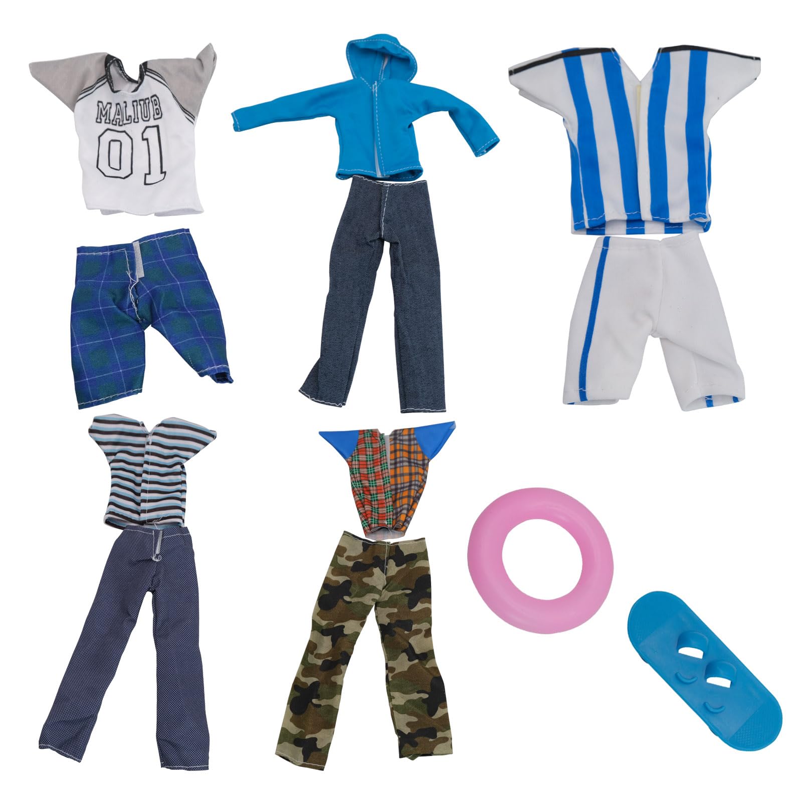 16 kleding en accessoires = 6 bovenstukken 6 broeken 6 paar 16 kleding en accessoires = 6 bovenstukken 6 broeken 6 paar