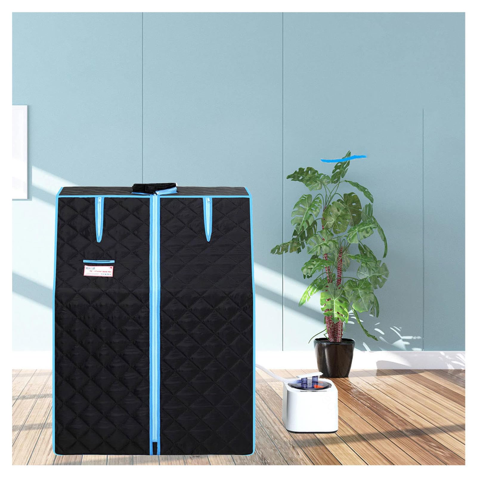 Half Body Portable Steam Sauna Box for Therapeutic Relaxation Detox at Home Steam Saunas Foldable Chair Included 1 Person Home Spa Tent (Men and Women)