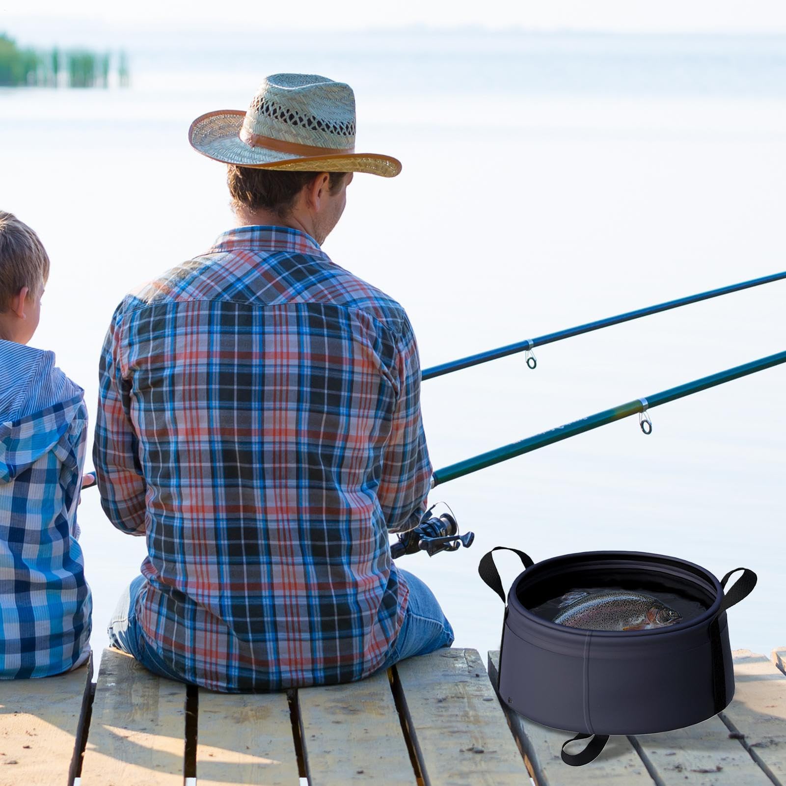 Bassin de Lavage Pliable | Évier d'Extérieur - Bac De Lavage Pliable pour Cuisine, Bébé, Voyage Et Bain De Pieds avec Panier Rangement