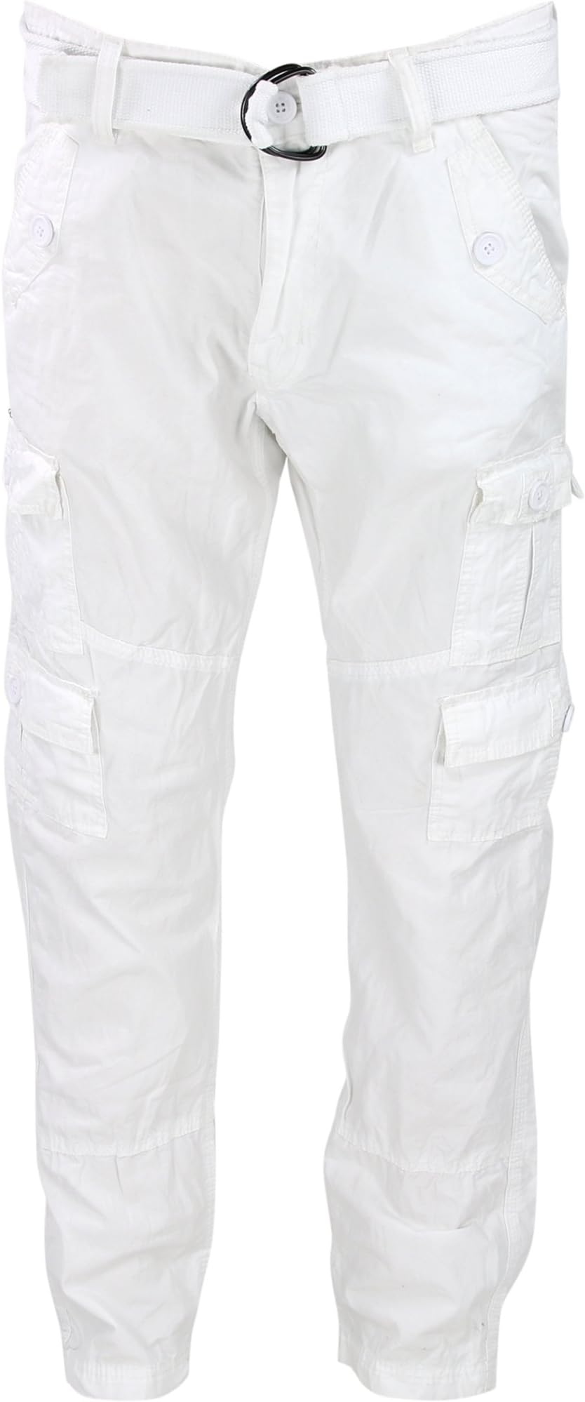 Liberation La Blue - Men's Belted Cargo Pant White