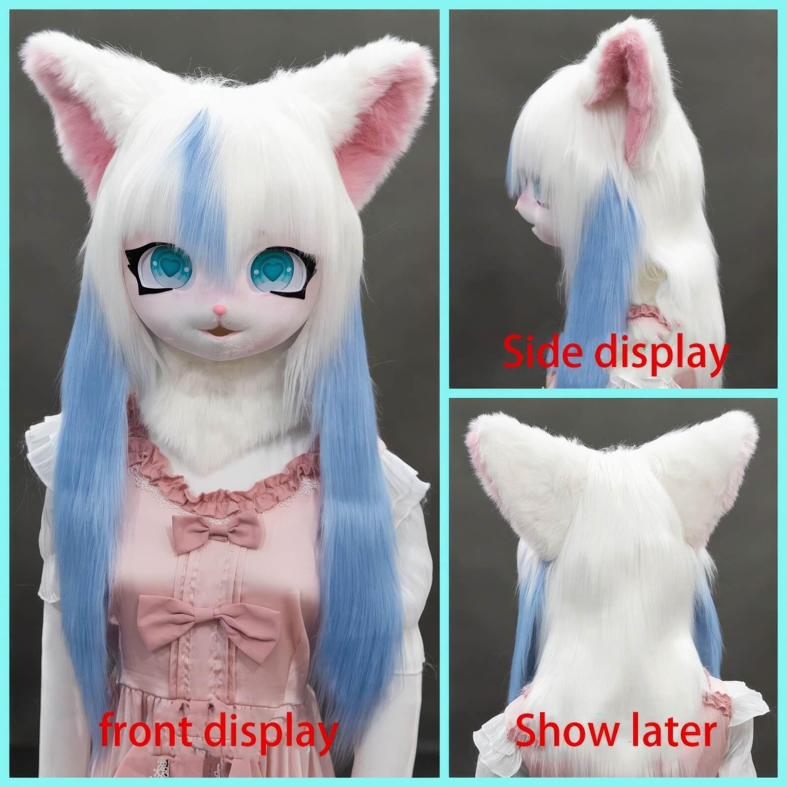 Amazon.com: Rolamumu Fursuit kig Animal mask, Anime Style Animal