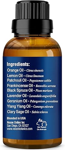 Miniatura 89 de Nexon Botanics Breathe - Mezcla de aceites esenciales, 1.0 onzas líquidas, aceite esencial Breath Easy Alivio sinusal, aceites esenciales Breathe