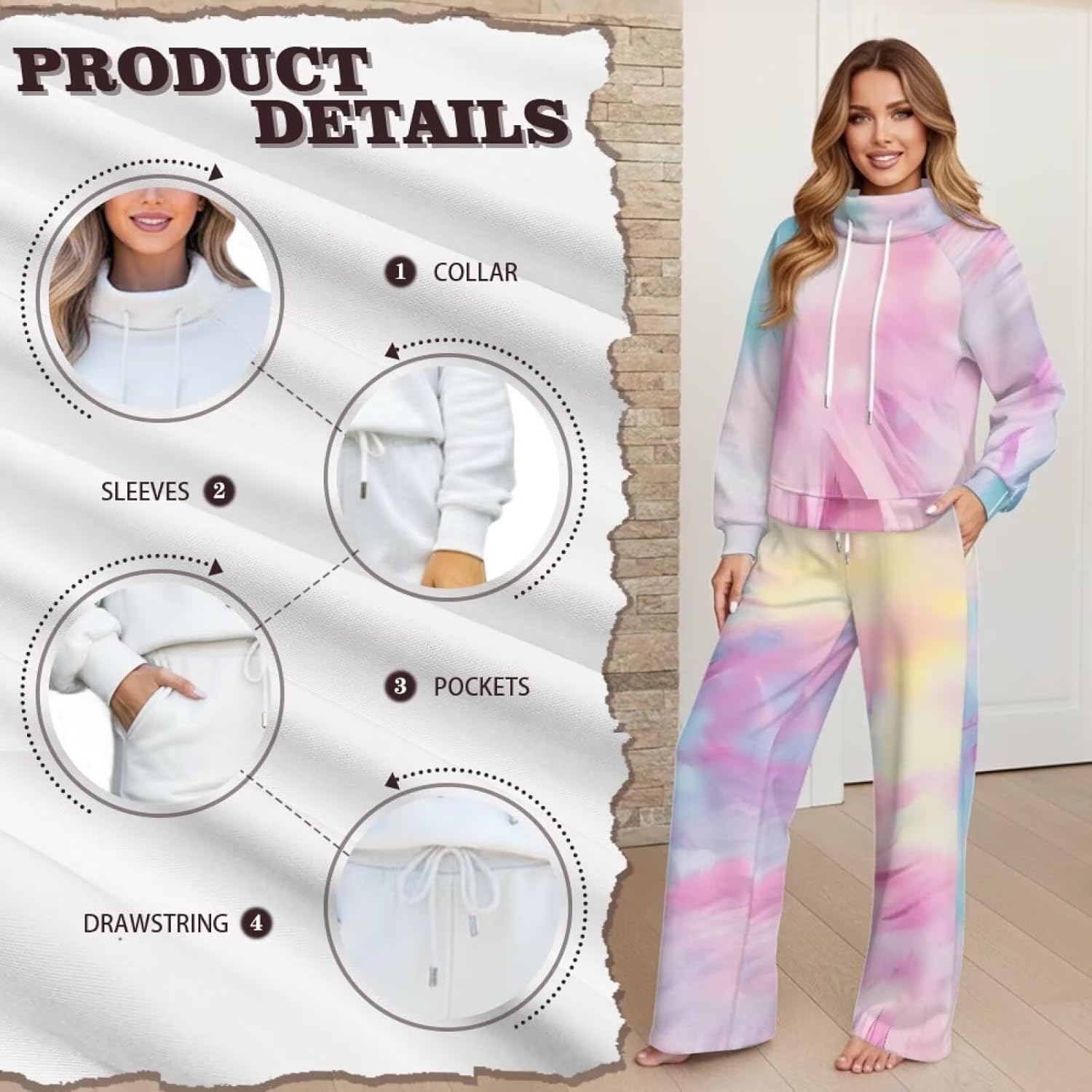 Sweatsuits Women 2 Piece Outfit Set Matching Lounge Sets Fall Outfits 2025 Fashion Winter Clothing Track Suits