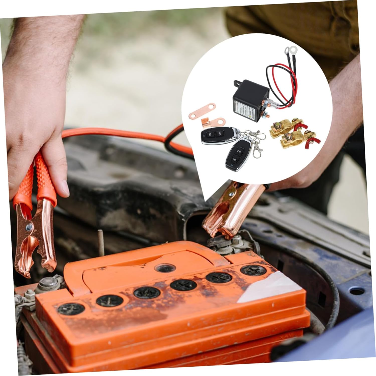 Battery Cut Off Terminal Battery Isolator Power-Off Brass Alloy Material Truck Car