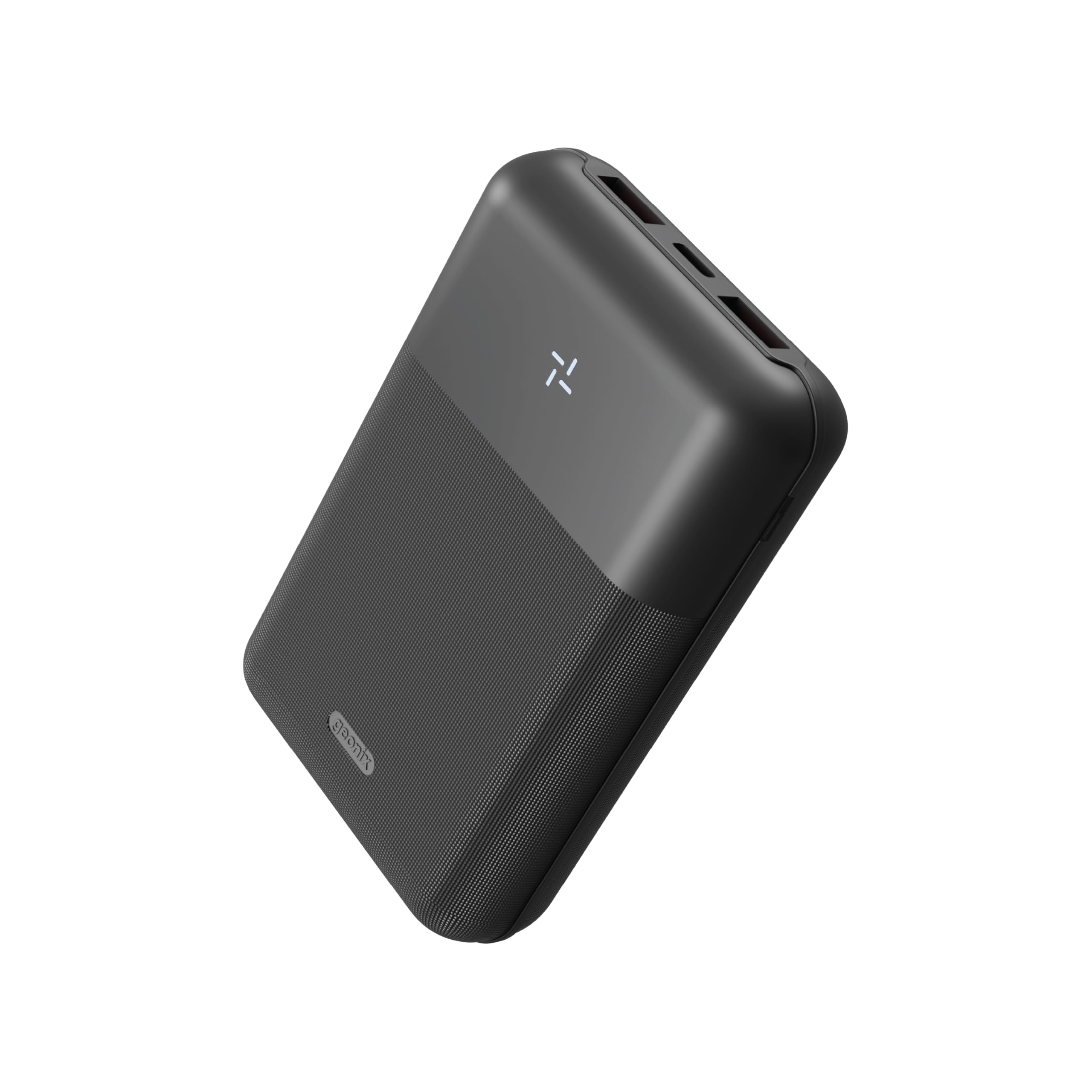 Geonix Helio C200 Power Bank 20000mAh | 22.5W Fast Charging Power Bank | Slim | Dual USB & Type-C Outputs + Extra Type-C Port | High Capacity Portable Charger, 1 Year Warranty, Black