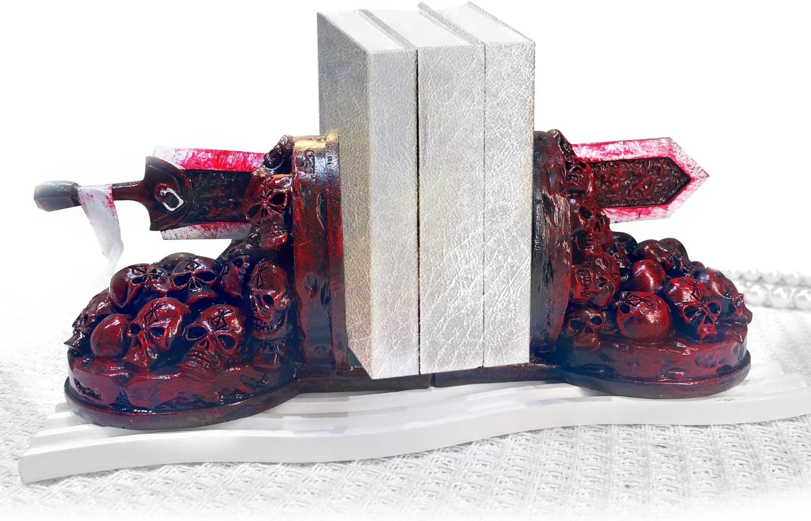 Berserk Bookends，Bookends Ornament Dragon Slaying Knife Bookstop ，Resin Non-Slip Suitable for Reading Desk Home Decoration