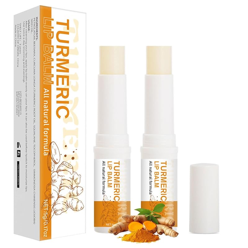 Bálsamo labial ARCHIDATE com óleo de cúrcuma, esqualano e óleo de jojoba — Pacote com 2