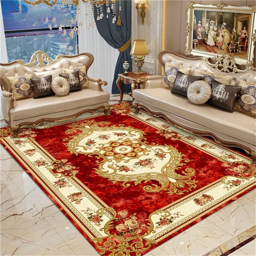 Alfombra infantil lavable para pasillo largo y decoración juvenil en patrón floral